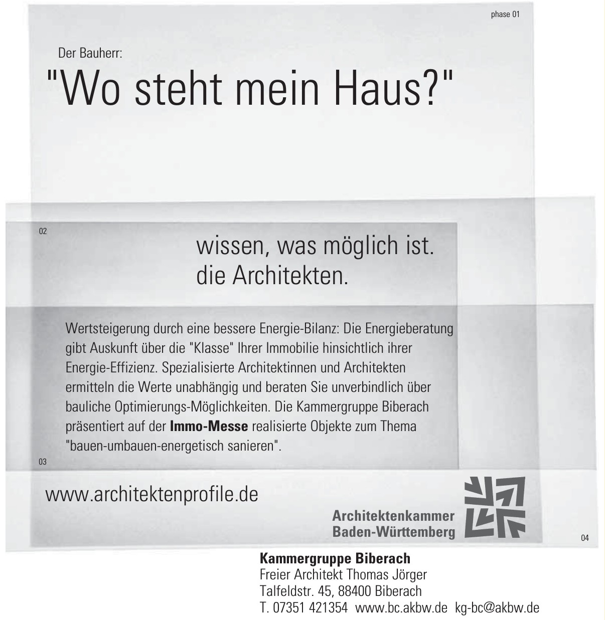 Kammergruppe Biberach - Freier Architekt Thomas Jörger