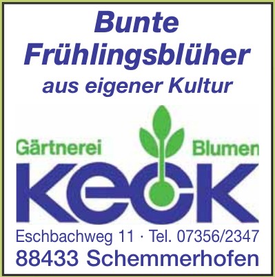 Gärtnerei Blumen Keck