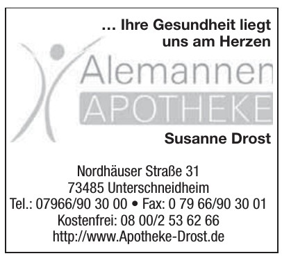 Alemanner Apothete Susanne Drodt