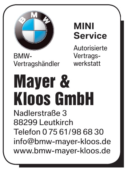 Mayer & Kloos GmbH Autohaus VertragsHdl.
