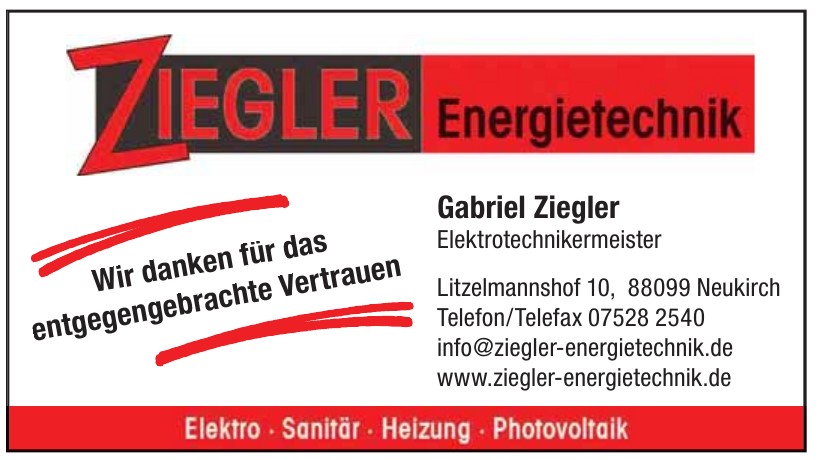 Gabriel Ziegler Elektrotechnikermeister