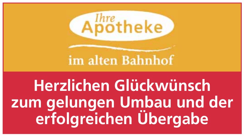 Ihre Apotheke im alten Bahnhof