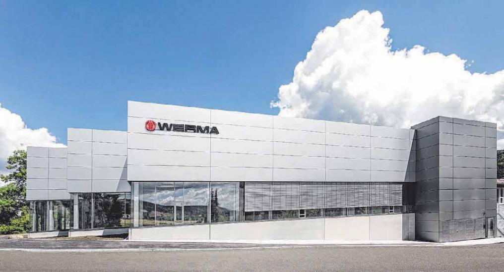 Klare Formen bestimmen das Design des WERMA-Neubaus, der am 22. Juli eingeweiht wird